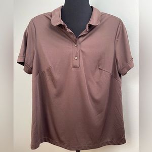 VTG Sears perma prest women's Brown top Shirt retro